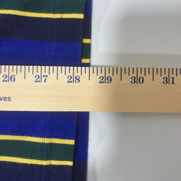 Cremieux Classics Large Polo Mens Shirt Blue Short Sleeves Extra Button - Picture 10 of 10